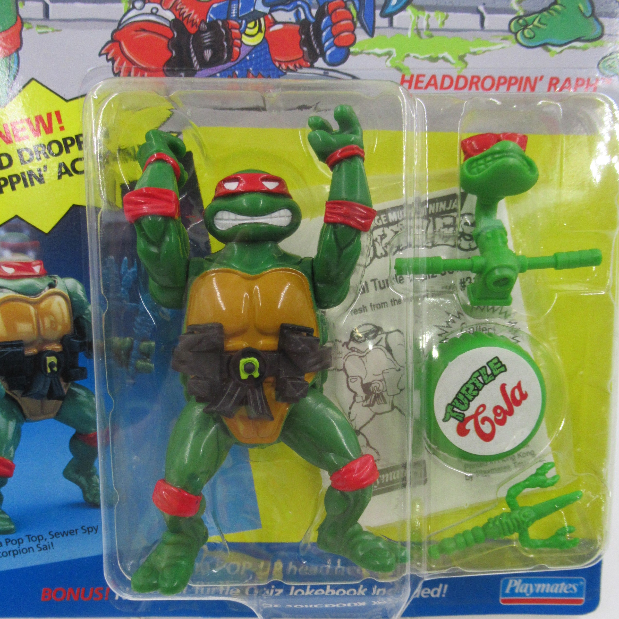 Teenage Mutant Ninja Turtles Headdroppin' TMNTs Set of 4 - Playmates (1991)